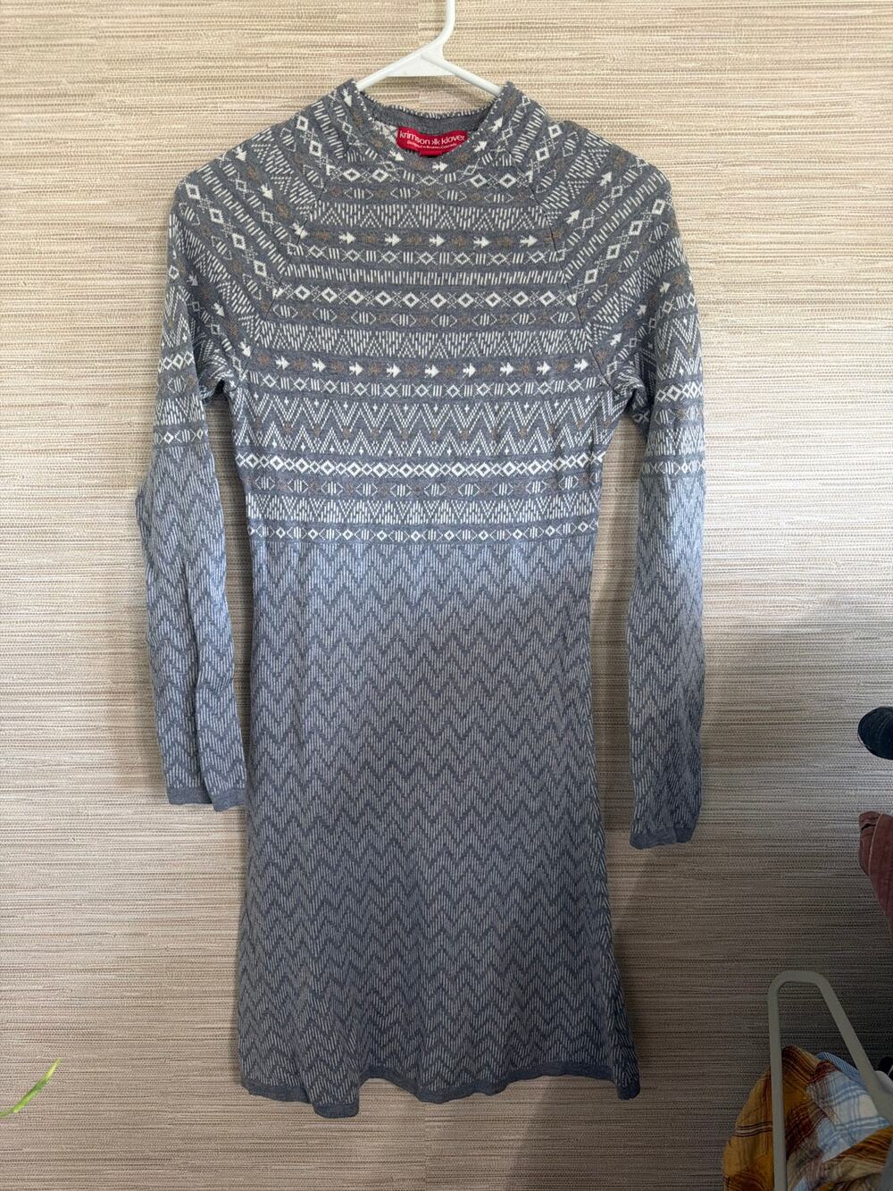 Krimson Klover Long sleeve sweater dress women's size XS